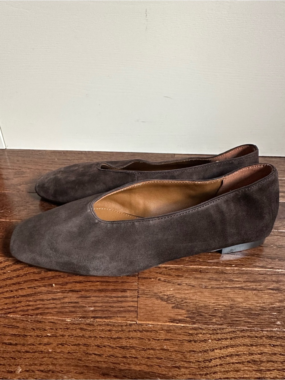 NWOB Madewell Mylie Ballet Flat Suede Chocolate Brown NX064 - Picture 7 of 11